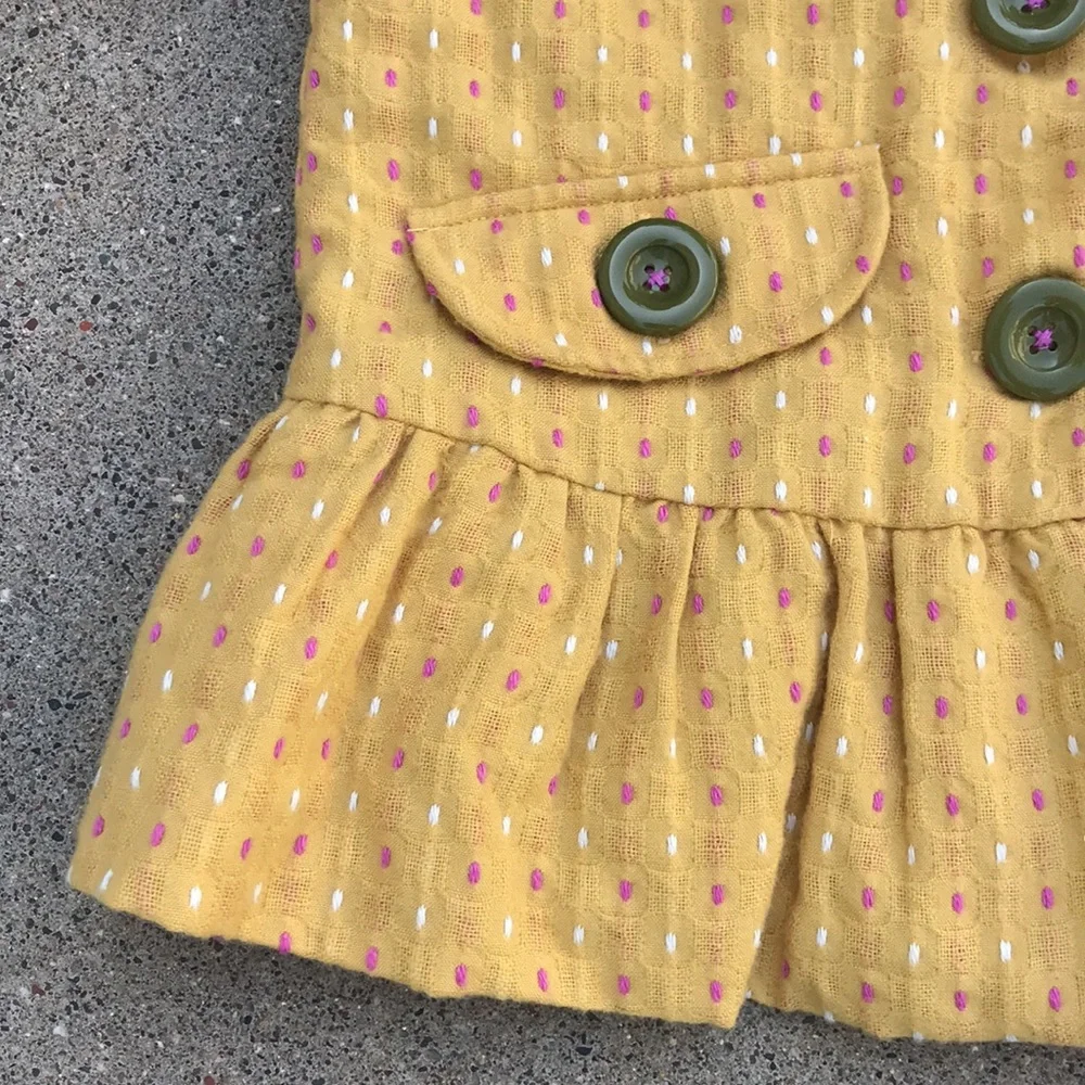 🐲💙 Matilda Jane Mustard Yellow Buttons Down Jacket